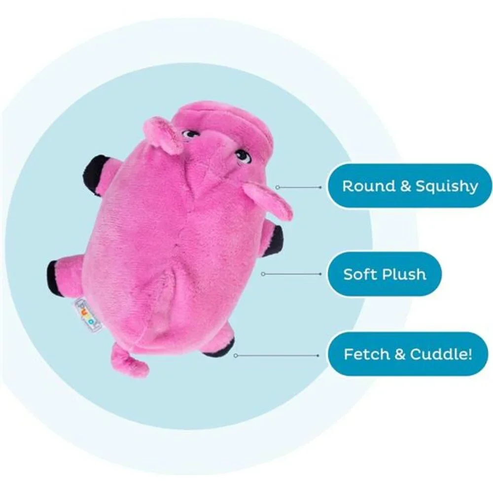 Hound Fattiez Pig Plush Squeaky Dog Toy, Small
